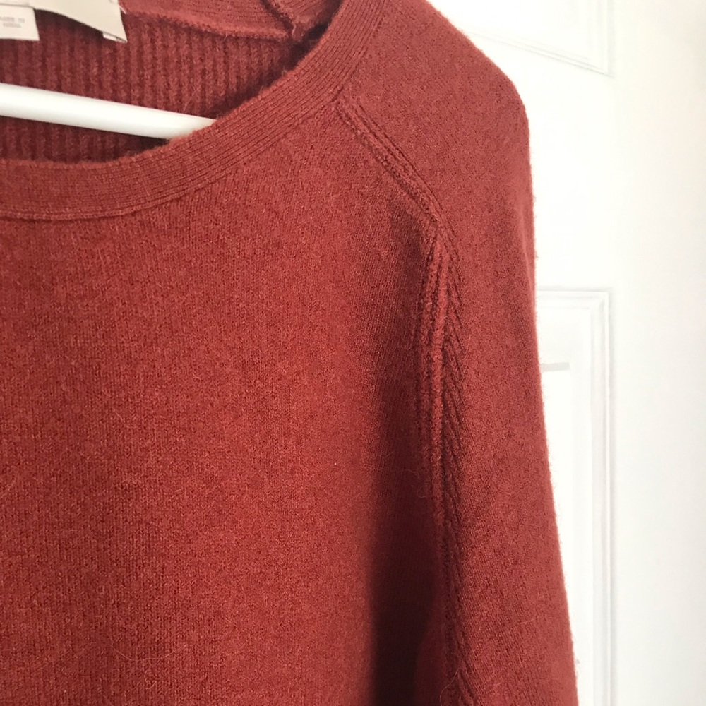 LOFT Rust Orange Crewneck Sweater - Picture 1 of 8